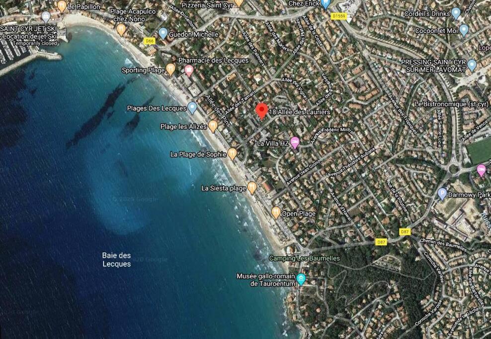 Le Sof Paradis Grand T2 Sur La Plage Des Lecques Saint-Cyr-sur-Mer Esterno foto